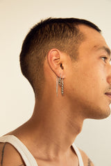 Five Chain Earring Silver